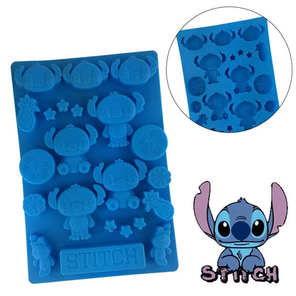 Molde de hielo Forma Animales Set x2 Celestes GENERICO