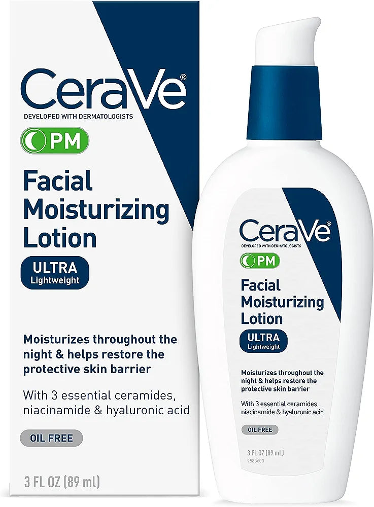 CeraVe PM Loción Hidratante Facial Ultra Ligera GF07