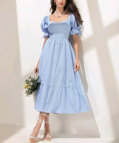 Vestido de guingán CM08