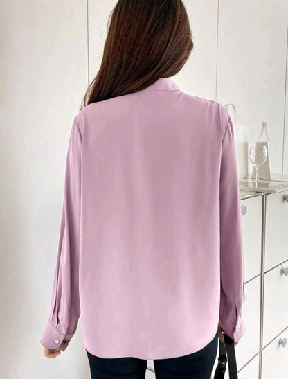 Blusa Sólida con Botones EÑ01