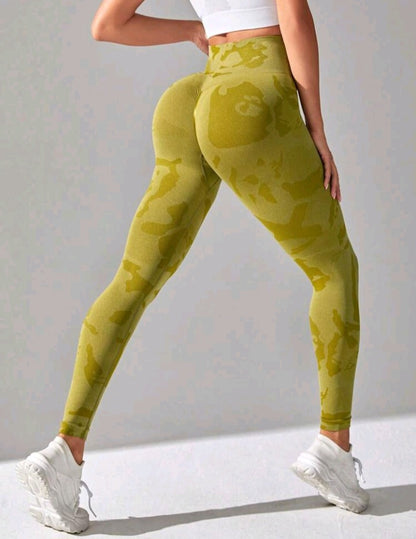 Leggings Deportivos con Estampado de Camuflaje EL02