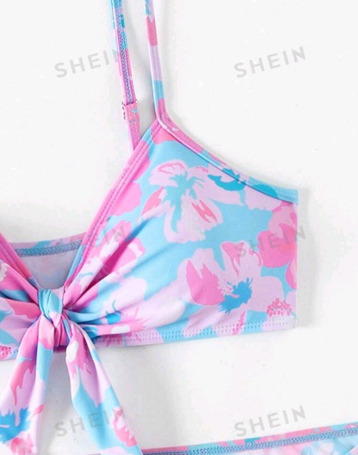 Conjunto de Bikini con Estampado Floral GO06