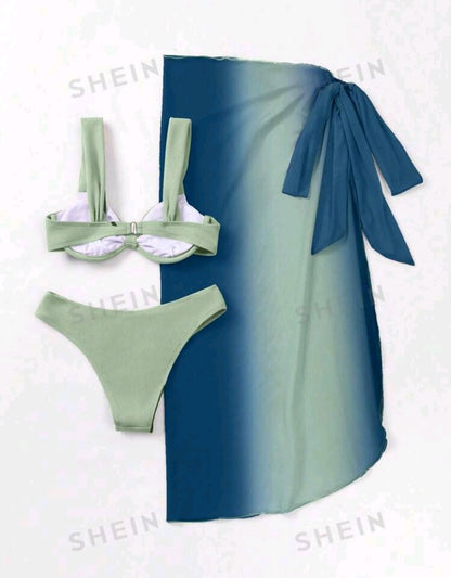 Conjunto de Traje de Baño de 3 Piezas GQ05