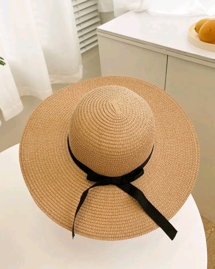 Sombrero de Paja con Decoración de Lazo GX02