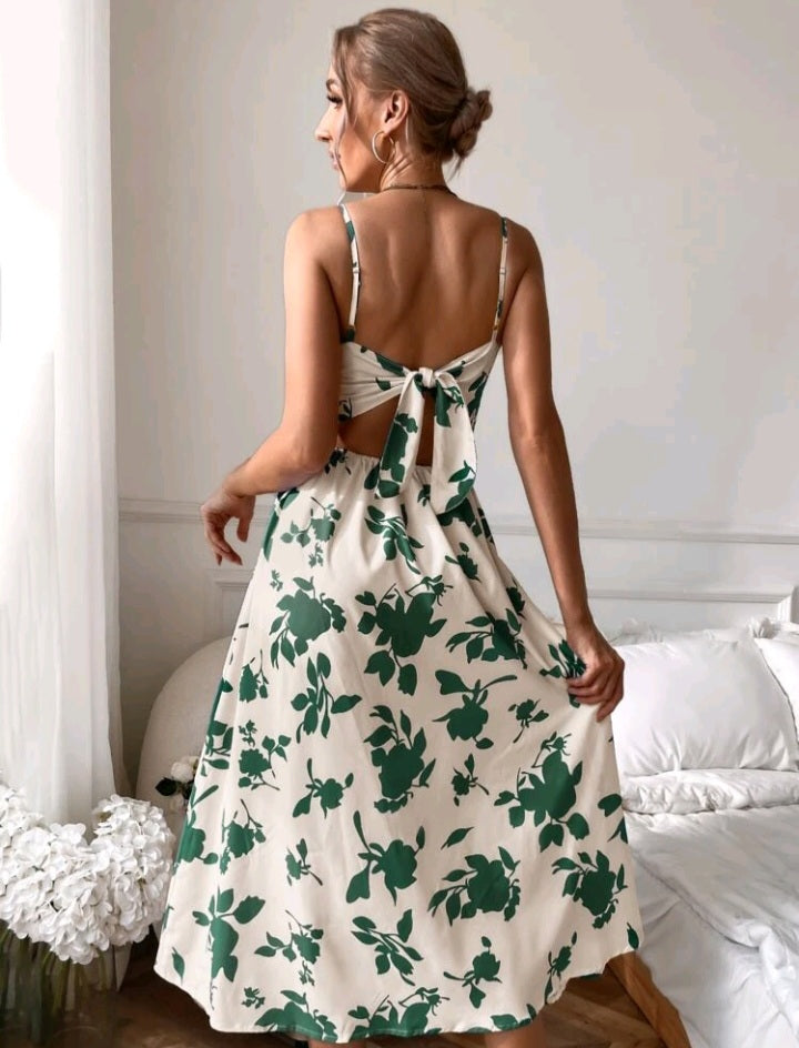 Vestido Estampado de Plantas BH06