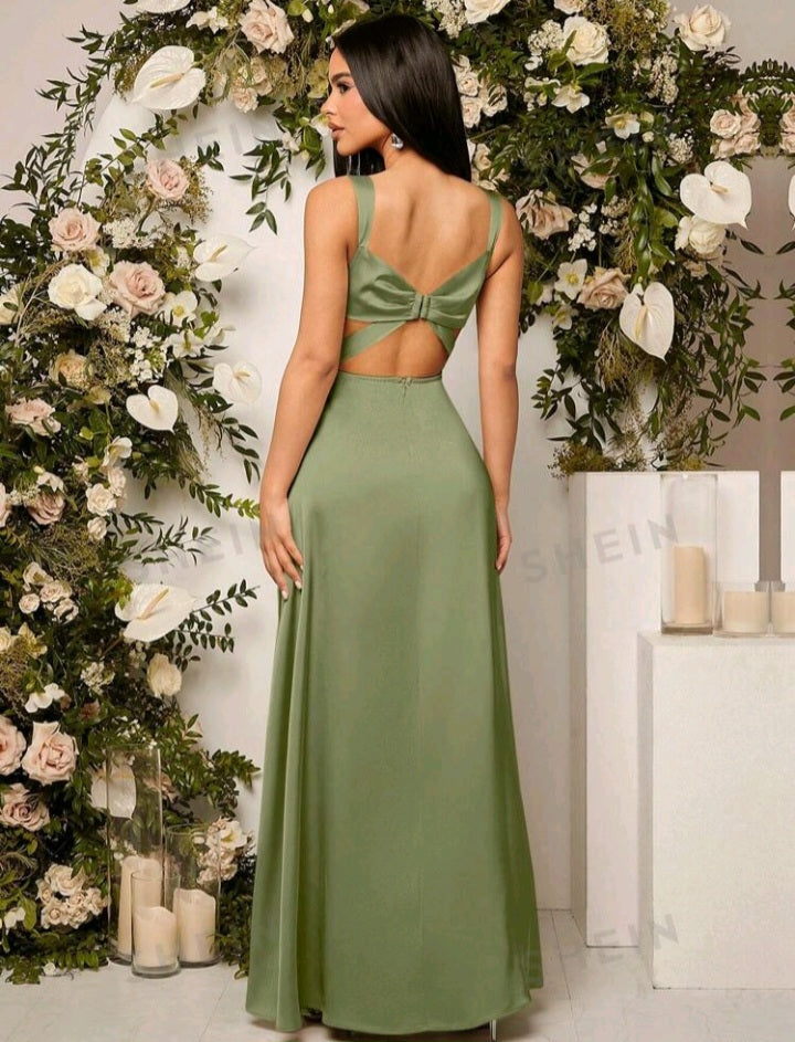 Vestido Bustier de Muslo con Abertura JE01