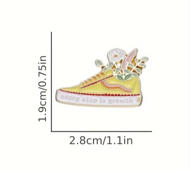 Broche con Diseño de Zapato con Flores JP05