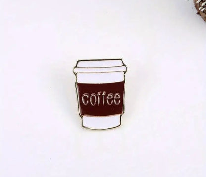 Broche con Diseño de Taza de Café JQ02