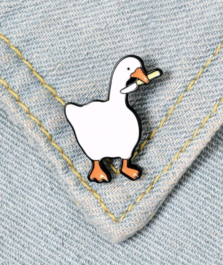 Broche con Diseño de Pato JR01