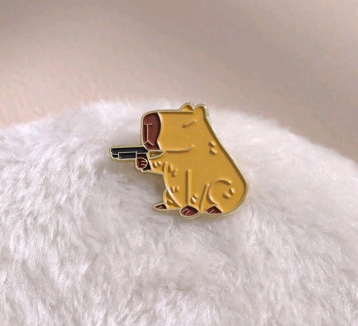 Broche con Diseño de Capibara JS07