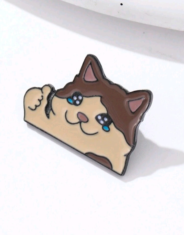 Broche con Diseño de Gato JU02