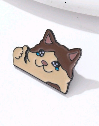 Broche con Diseño de Gato JU02