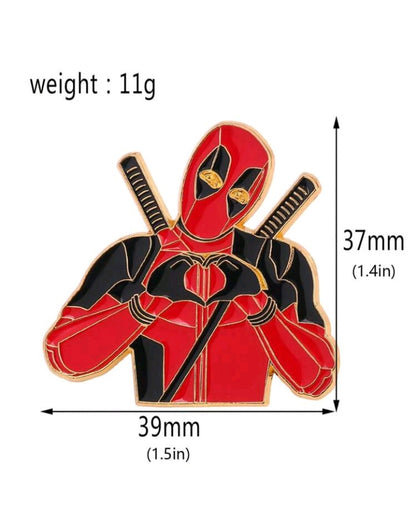 Broche con Diseño de Deadpool JU03