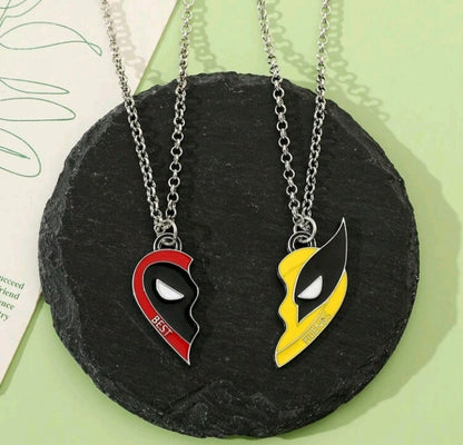 Set de Collar de Deadpool y Wolverine JU09