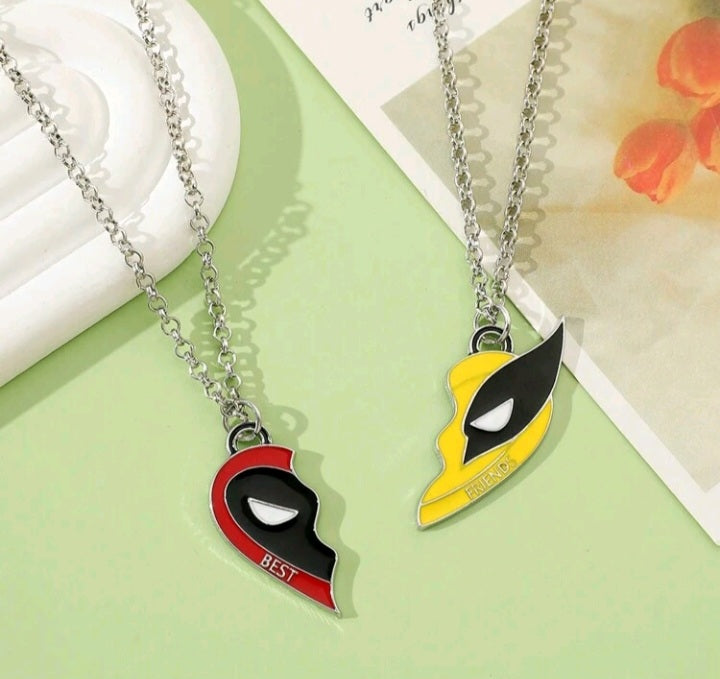 Set de Collar de Deadpool y Wolverine JU09