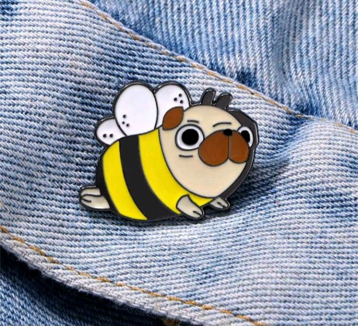 Broche de Perro con Disfraz de Abeja JV09