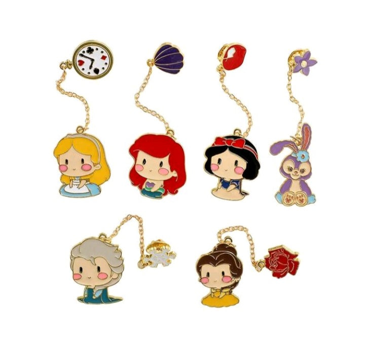 Broches de Cadena de Princesas Disney JW05