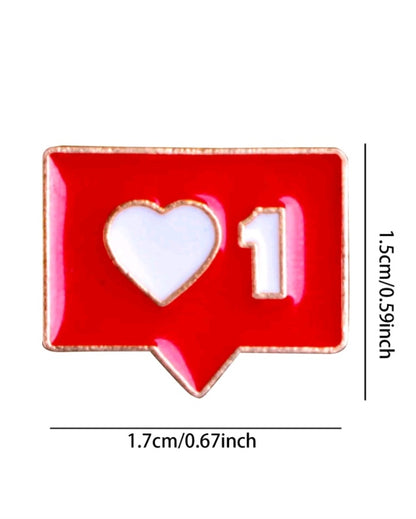 Broche de Burbuja en Forma de Corazón  JX01