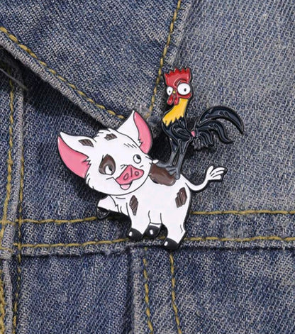 Broche de Pua Pig y HeiHei KG04