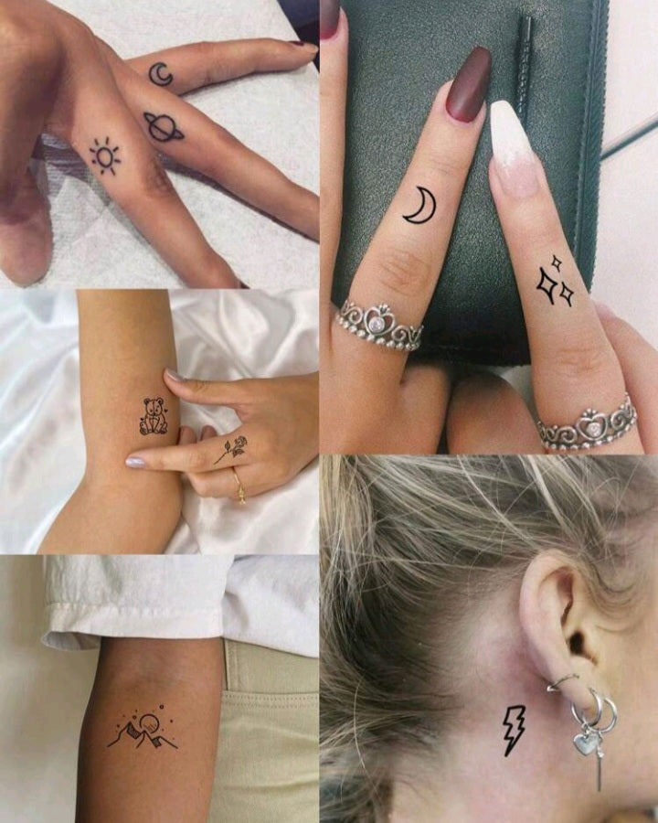 20 Hojas de Tatuajes Temporales KH04