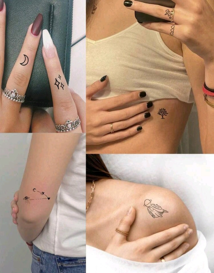 20 Hojas de Tatuajes Temporales KH04