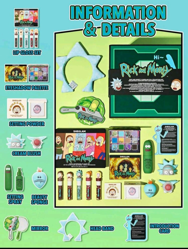 Rick and Morty X SHEGLAM Conjunto de Colección KL05