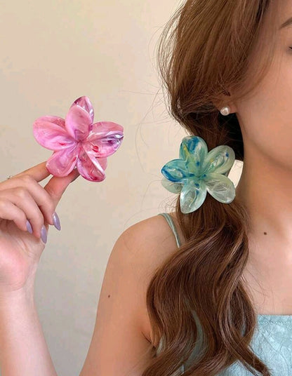 3 Pinzas para el Cabello con Forma de Flor KL09