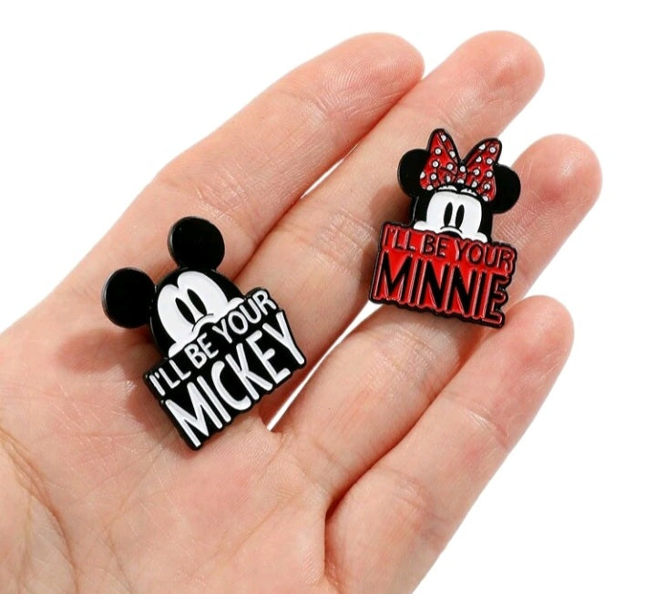 Broche de Mickey y Minnie Mouse LB010