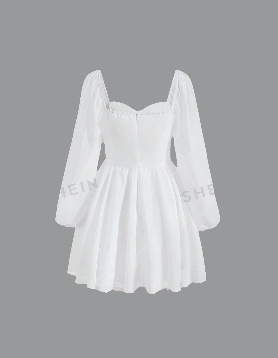 Vestido Corto de Escote Corazón IY02