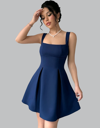 Vestido Casual de Cintura Marcada KN06