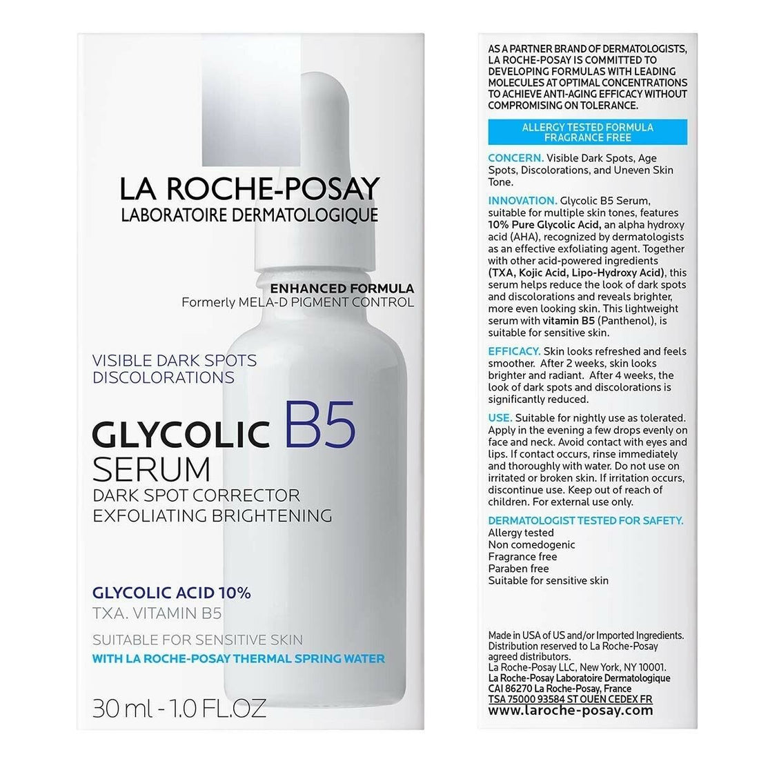 LA ROCHE-POSAY GLYCOLIC B5 SERUM Suero Corrector de Manchas Oscuras GF03